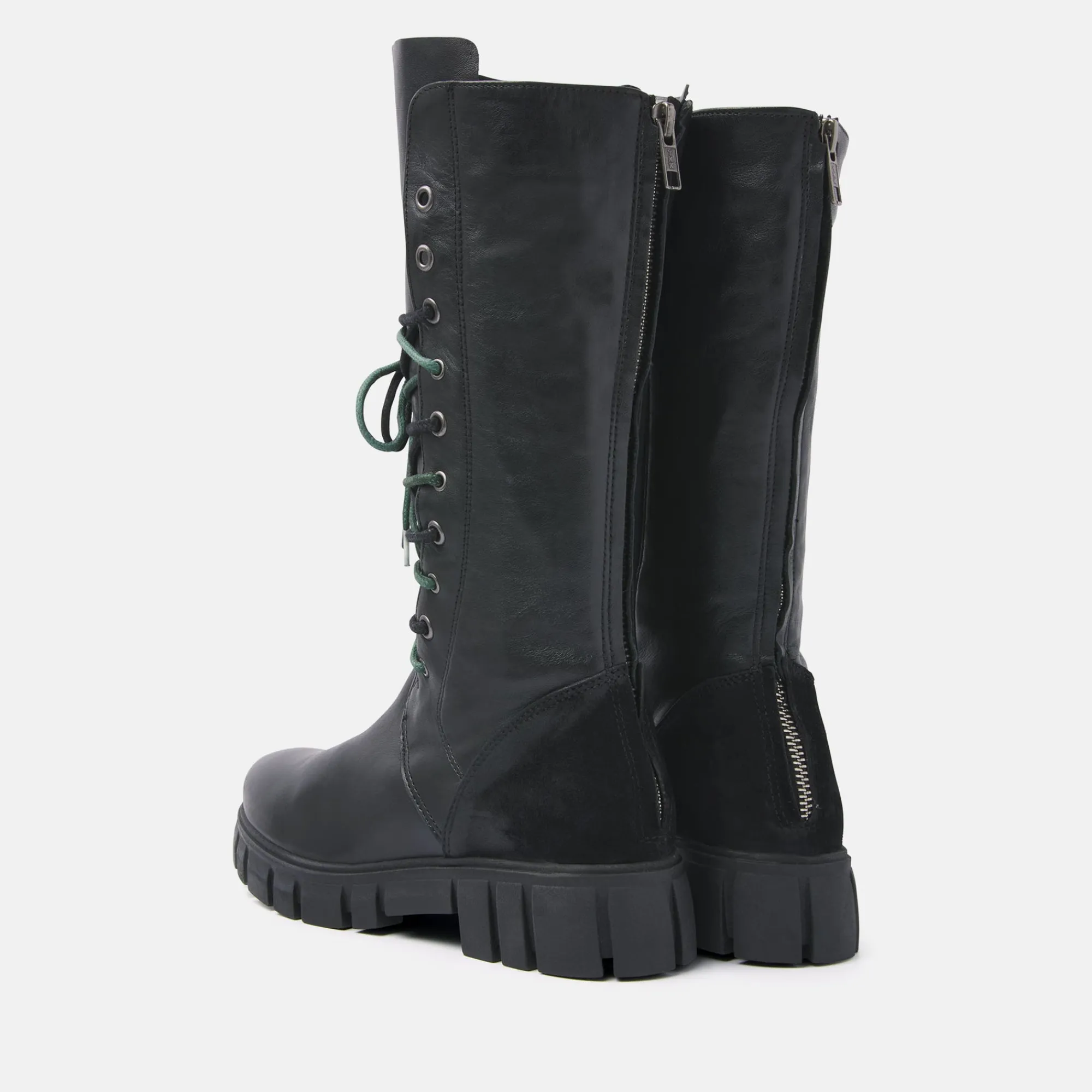 Vrouw Lazamani Veterboots-Dames Veterlaarzen 74.467 Black